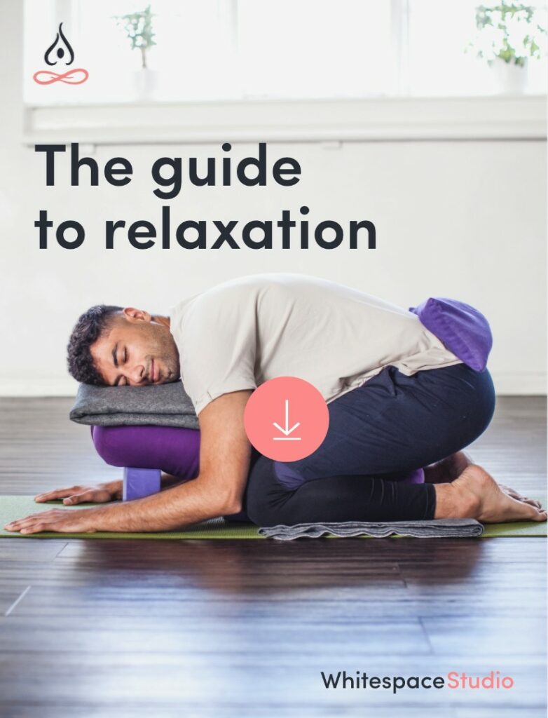 a man practising the guide to relaxation trough yoga